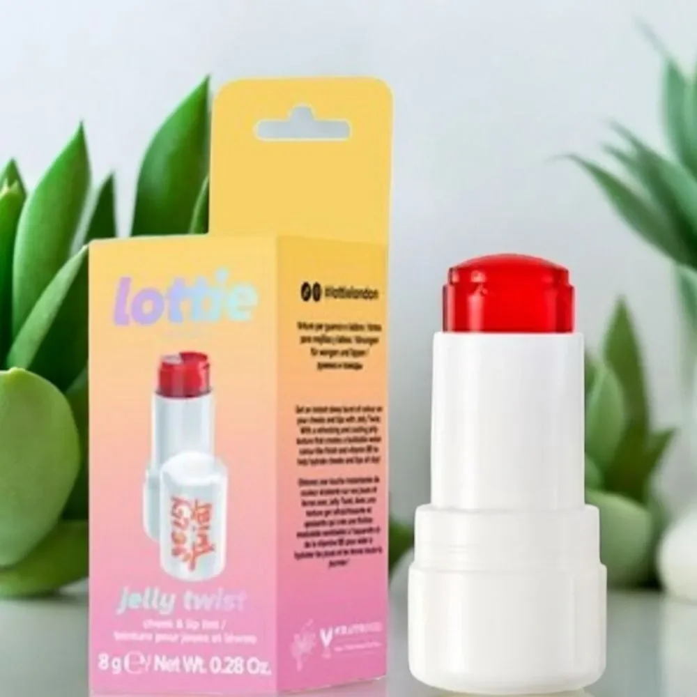 Lottie Jelly Twist Lip & Cheek Tint - Vibrant Red